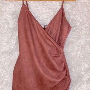 Suede Pink Express Dress